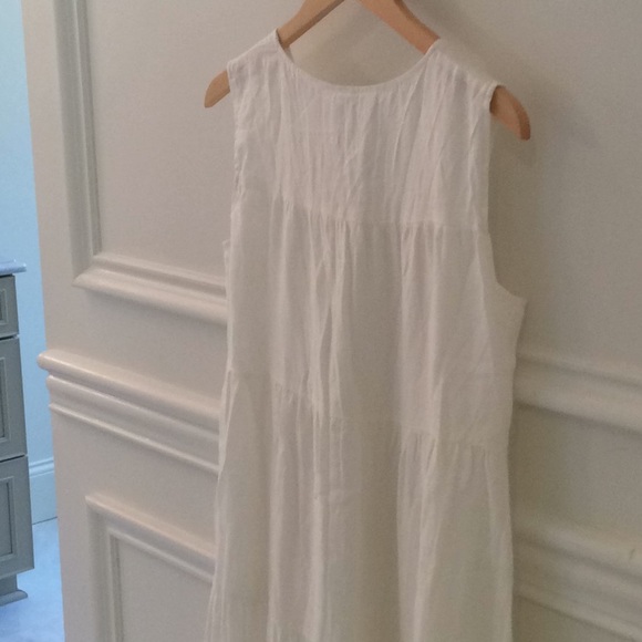 MAGASCHONI BELGIAN LINEN TIERED DRESS NWT Size S - Picture 8 of 9